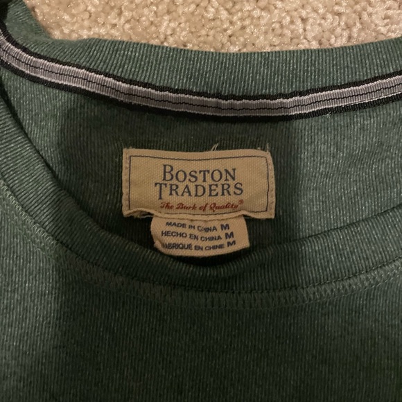 Boston Traders Green Men's Sweater Super Soft Size Medium - Picture 3 of 5